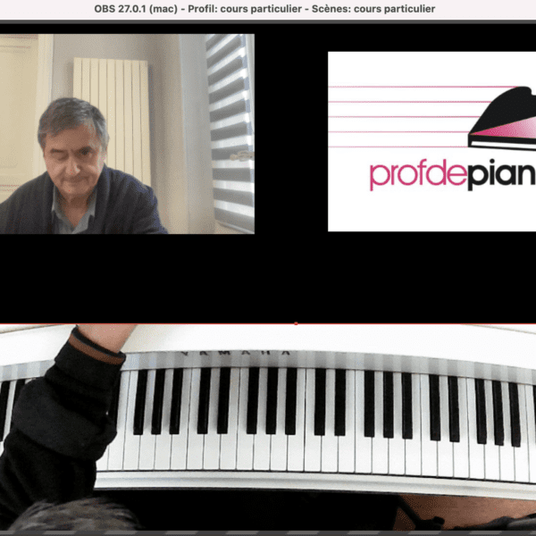 Manga Por retorta Partition de Piano | Cours particulier en visioconférence avec zoom | Prof  de Piano